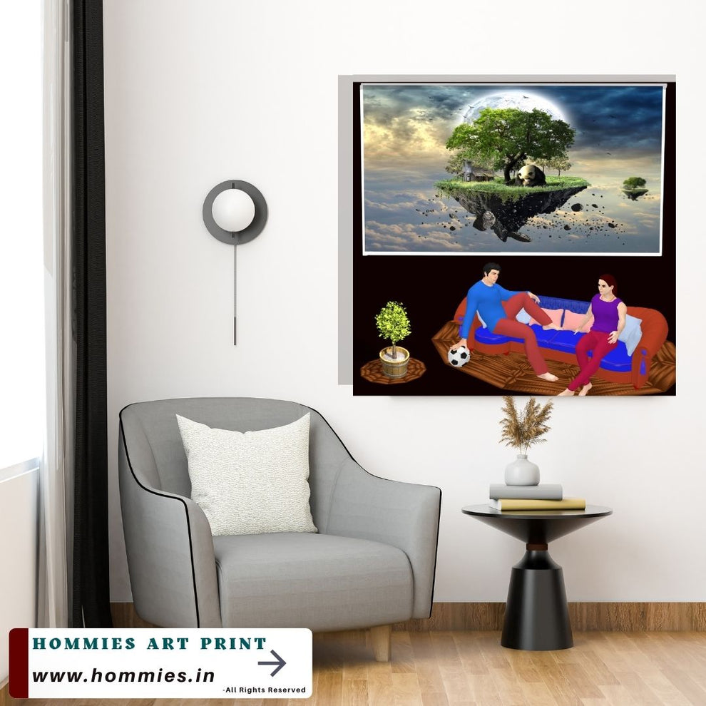 Panda Town | Hommies Art Print