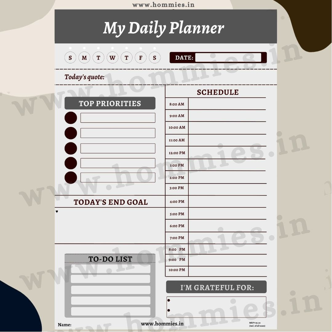 My Daily Planner 1 (Digital Download)