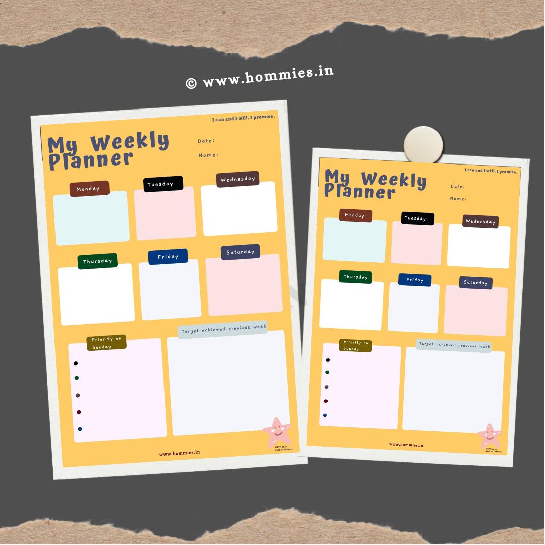 My Weekly Planner 1 (Digital Download)