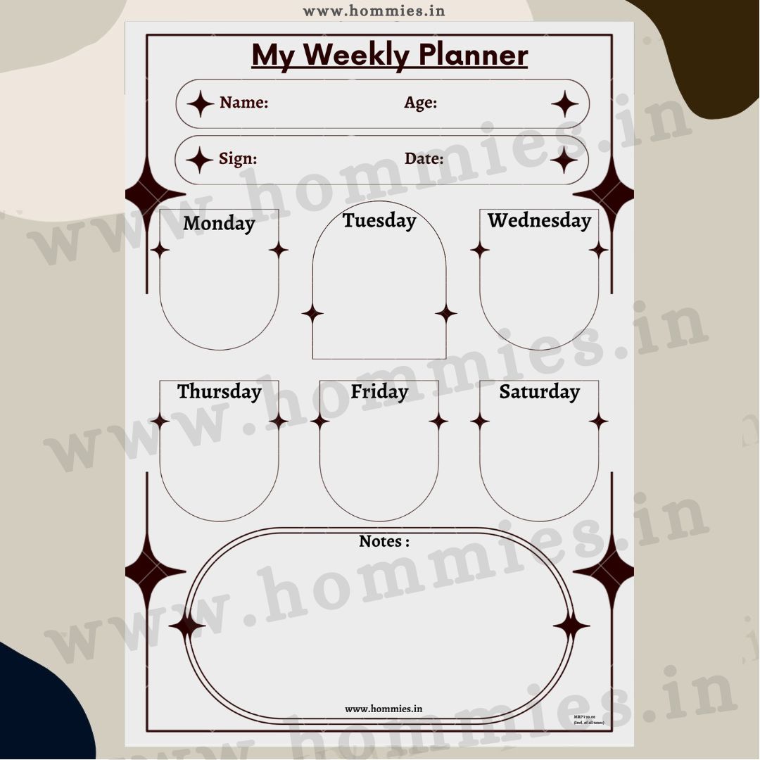 My Weekly Planner 2 (Digital Download)