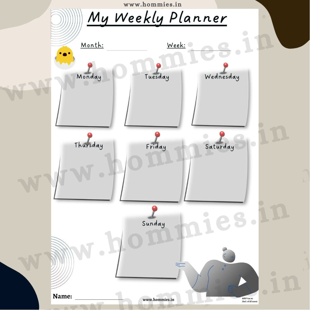 My Weekly Planner 3 (Digital Download)